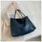 Vintage Soft Leather Tote Bag For Women Large Capacity Korean Style Shoulder Bucket Handbag 10