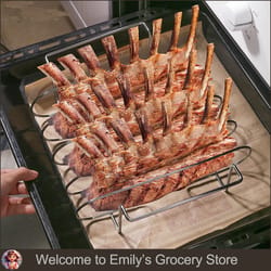 air fryer bbq grill rack for steak, chicken & outdoor barbecue cooking