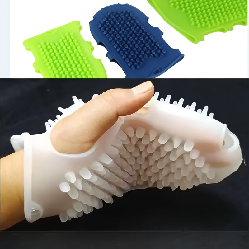 Silicone Exfoliating Shower Gloves Body Scrub Bath Brush Set
