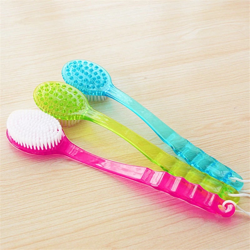 Gentle Exfoliating Back Bath Brush With Long Handle For Deep Skin Cleansing Massage 2