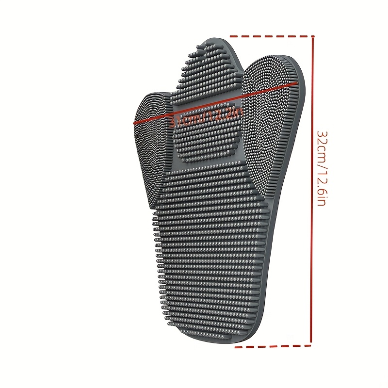 RelaxGrip Deep Clean Back Scrubber Mat With Suction Cups Soft Massage Bristles 2