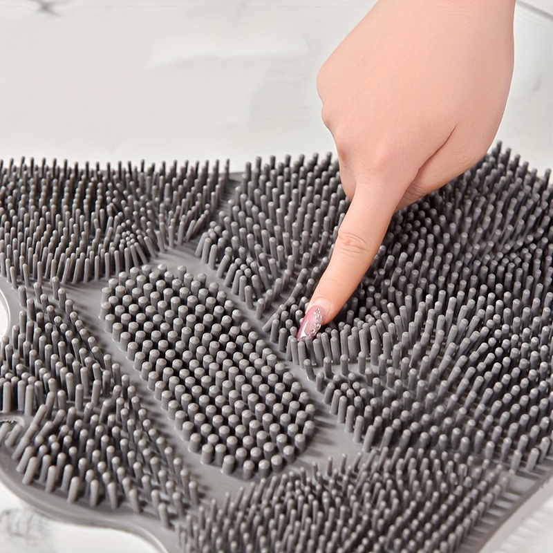 RelaxGrip Deep Clean Back Scrubber Mat With Suction Cups Soft Massage Bristles 3