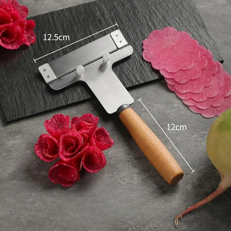 Stainless Steel Vegetable Garnishing Knife For Radish Flower Carving And Decorative Slicing 5