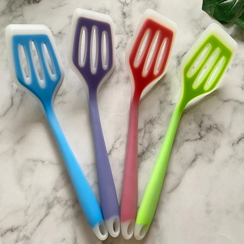 Heat Resistant Silicone Spatula Non Stick Kitchen Turner for Frying & Cooking