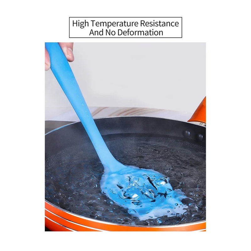 Heat Resistant Silicone Spatula Non Stick Kitchen Turner for Frying & Cooking