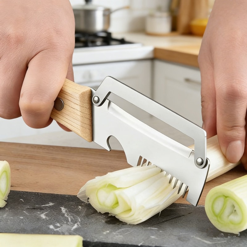 Stainless Steel Julienne Peeler Vegetable Slicer For Fruits Veggies And Garnish Prep 1
