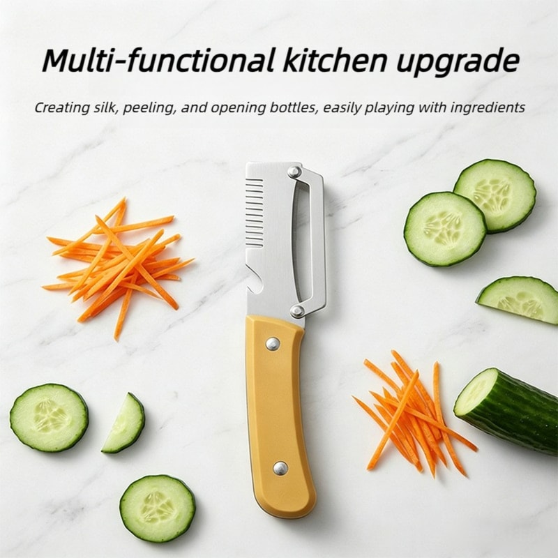Stainless Steel Julienne Peeler Vegetable Slicer For Fruits Veggies And Garnish Prep 3