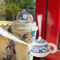 Chinese Floral Ceramic Mini Teapot Decorative Tea Pot Ornament for Zen Home Decor