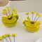 Banana Shape Dessert Fork Set Cute Stainless Steel Fruit Forks For Snacks Cakes 0