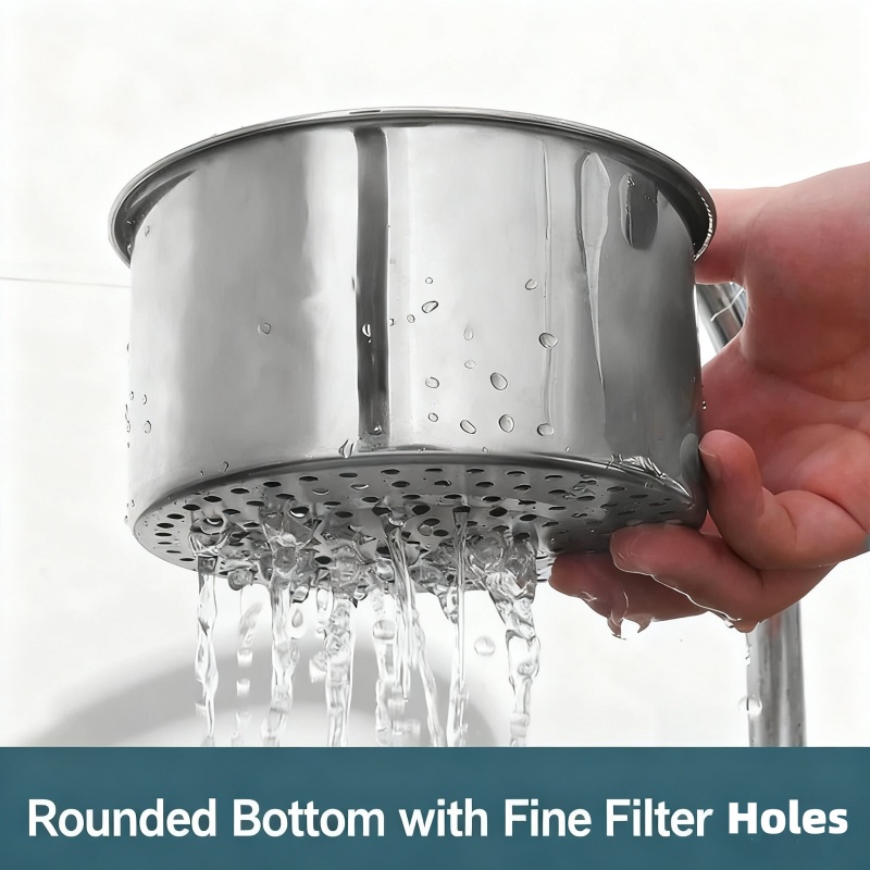 SwanGrip Stainless Steel Sink Strainer Basket For Kitchen Corner Drain Storage 2