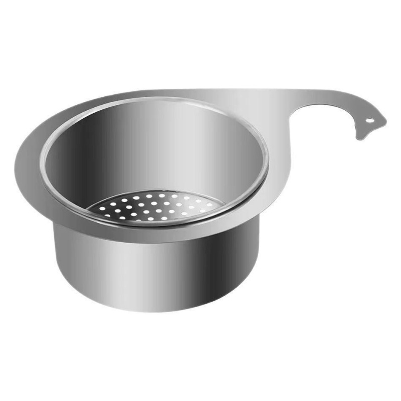 SwanGrip Stainless Steel Sink Strainer Basket For Kitchen Corner Drain Storage 4