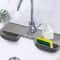 DrainGuard Silicone Sink Organizer Mat With Sponge Holder Splash Protection 0