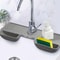 DrainGuard Silicone Sink Organizer Mat With Sponge Holder Splash Protection 0
