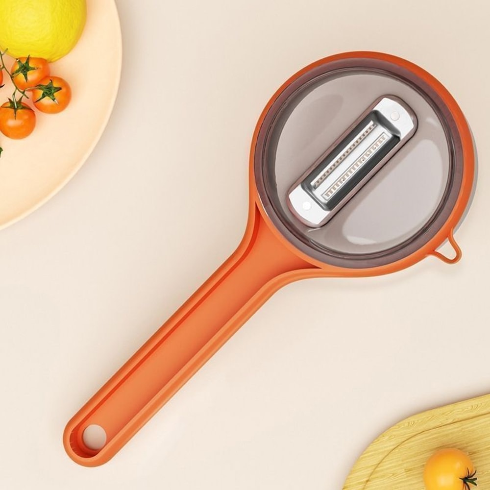 Multi-Function Kitchen Peeler with Storage for Fruits and Potatoes