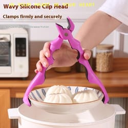 safegrip silicone bowl holder clip for hot plates, pots & dishes