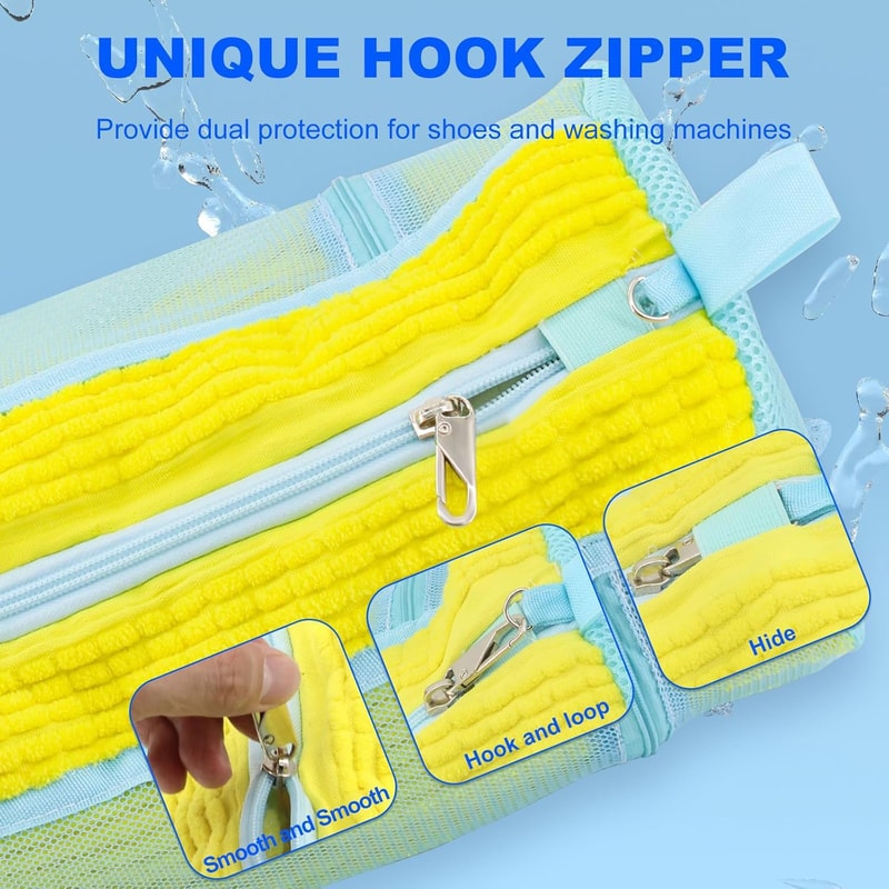 FreshStep Shoe Washing Bag For Washer And Dryer With Lock Buckle Protection 1