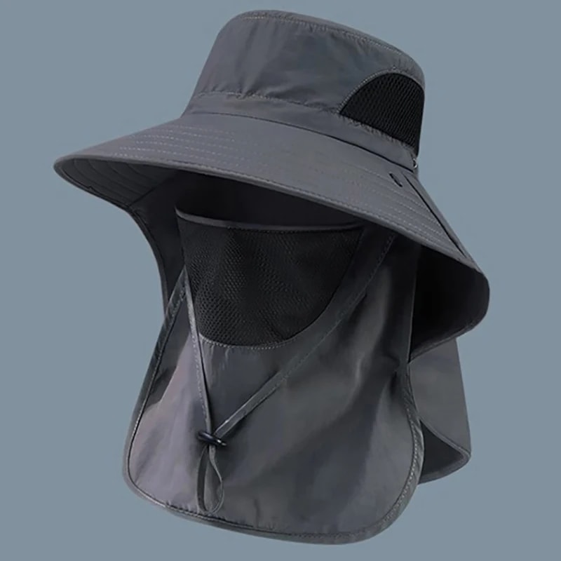 TrailShield UV Protection Fishing Hat with Neck Flap for Hiking, Camping & Outdoor Adventures