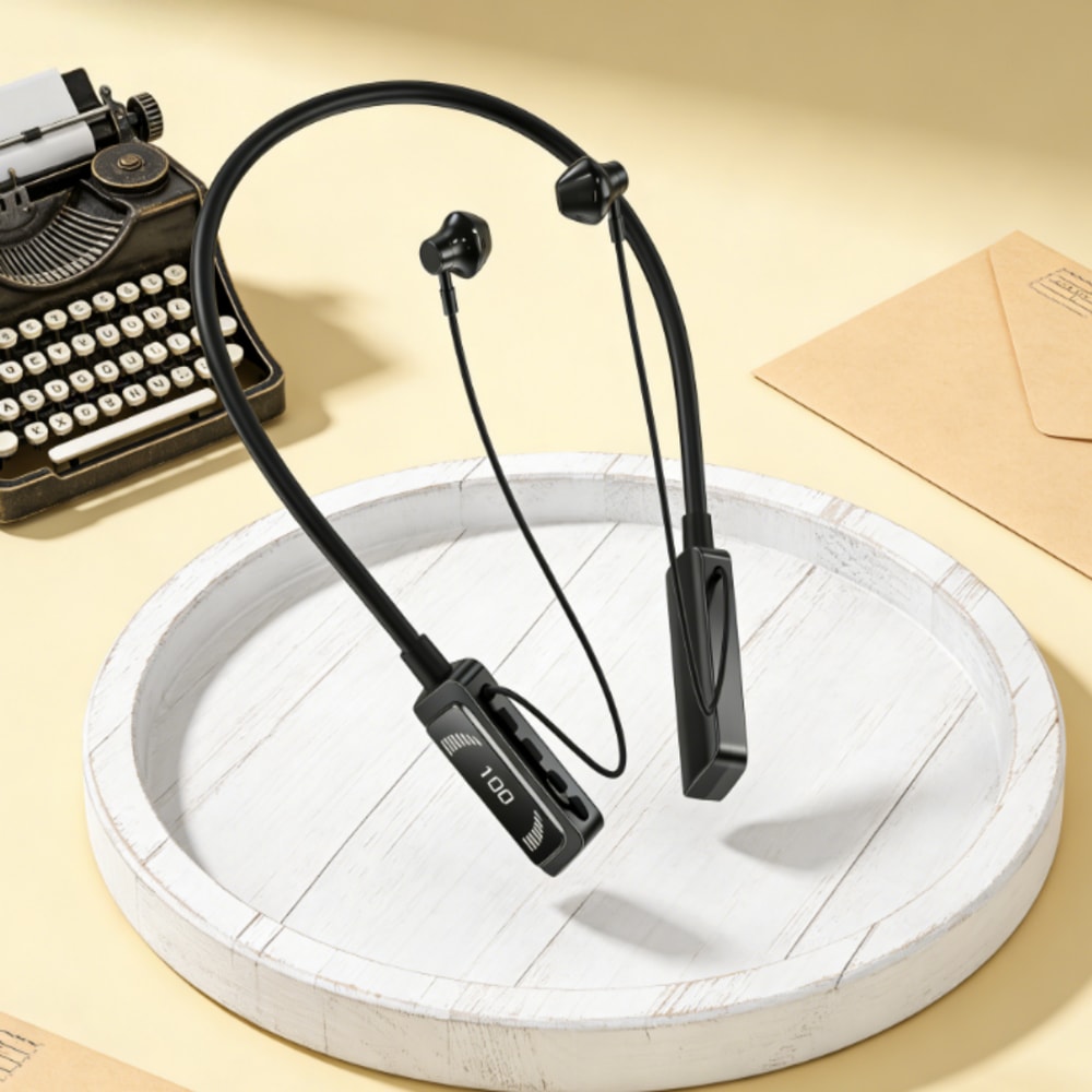 FlexBeat Bluetooth Neckband Earbuds for Sports, Gym Workouts & Noise Cancelling Calls