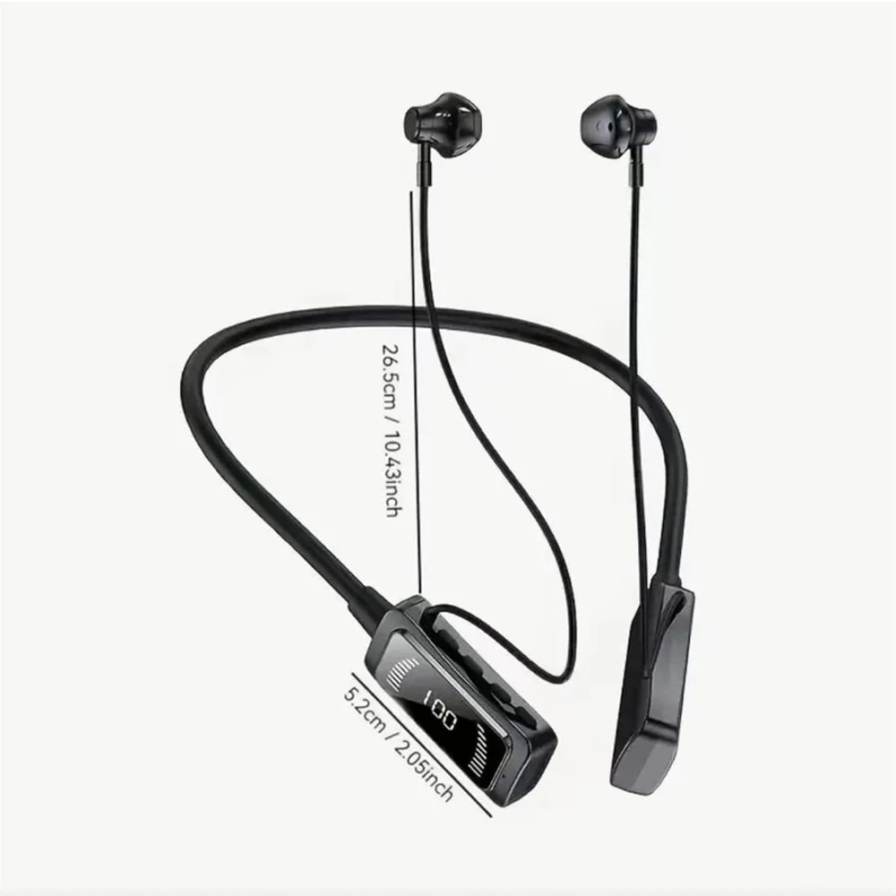 FlexBeat Bluetooth Neckband Earbuds for Sports, Gym Workouts & Noise Cancelling Calls