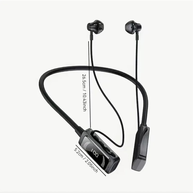 FlexBeat Bluetooth Neckband Earbuds for Sports, Gym Workouts & Noise Cancelling Calls