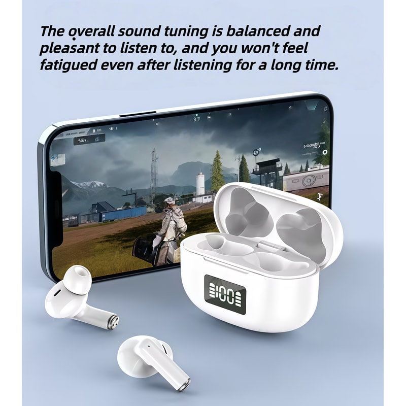 AeroSound TWS Wireless Earbuds Bluetooth Sports Headphones with Noise Isolation