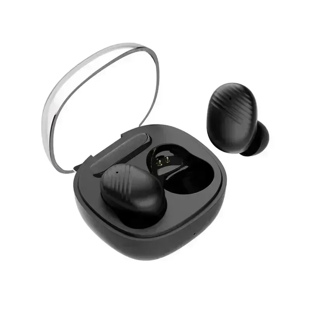 Mini Bluetooth Earbuds TWS Wireless Headset with Portable Comfort Fit Charging Case