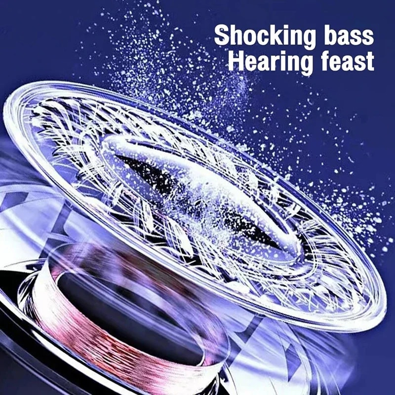 PulseGlow Portable Bluetooth Speaker With LED Lights Deep Bass Sound System 2
