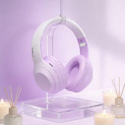 foldable wireless gaming headset with noise cancellation and low latency audio