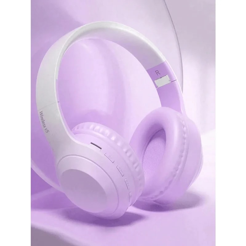 Foldable Wireless Gaming Headset with Noise Cancellation and Low Latency Audio