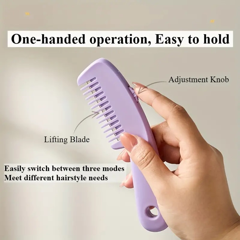 PrecisionTrim Adjustable Split End & Bang Hair Trimming Comb