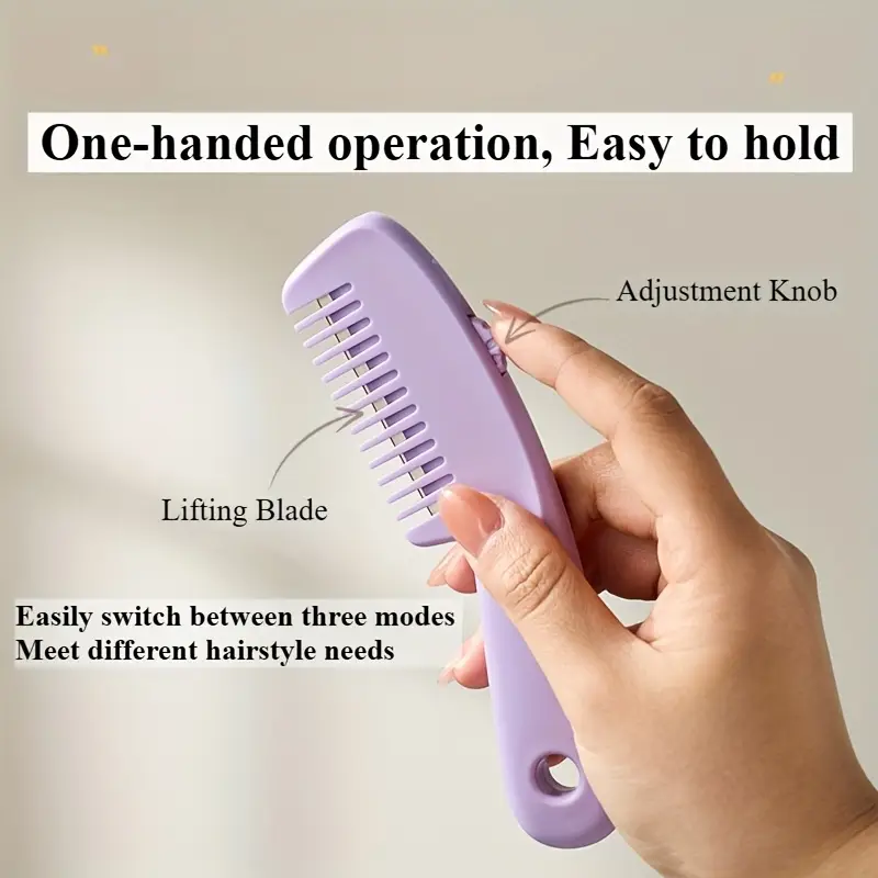 PrecisionTrim Adjustable Split End & Bang Hair Trimming Comb