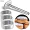 Stainless Steel Pastry Ring Mold Set with Pusher for Pulburon, Mousse & Dessert Baking