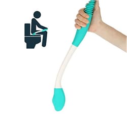comfortreach toilet aid wand for elderly, disabled & post-surgery self wiping assistance