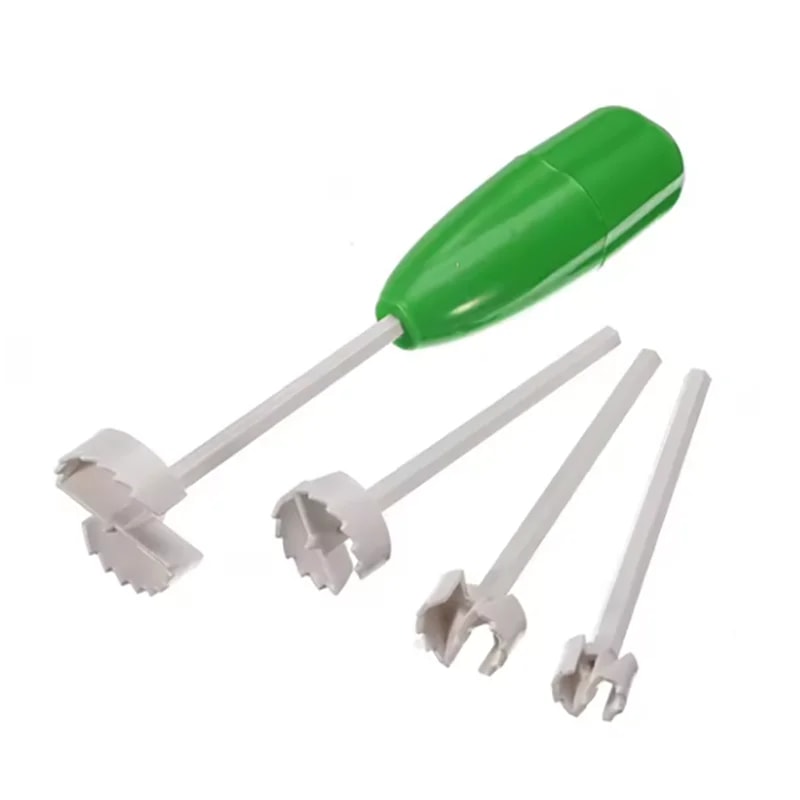 Vegetable Corer and Spiral Cutter Tool with Replaceable Stainless Steel Heads