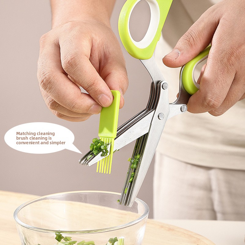 Stainless Steel Herb Scissors for Scallions, Herbs and Kitchen Prep