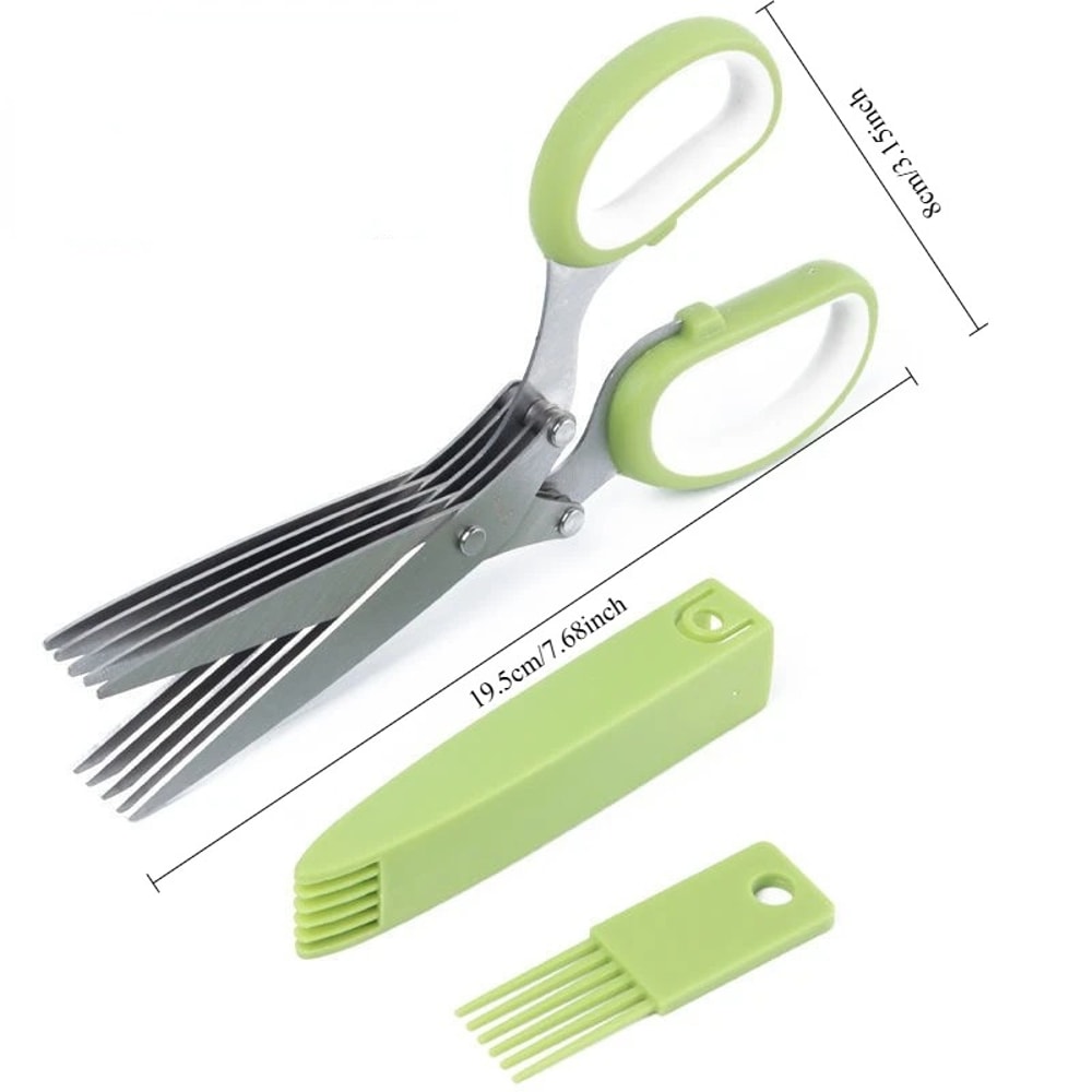 Stainless Steel Herb Scissors for Scallions, Herbs and Kitchen Prep