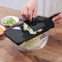 quickslice vegetable chopper & stainless steel kitchen slicer for onions, potatoes and more