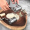 Rotary Stainless Steel Cheese Grater & Vegetable Slicer with Hand Crank