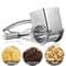 Rotary Stainless Steel Cheese Grater & Vegetable Slicer with Hand Crank