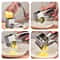 Rotary Stainless Steel Cheese Grater & Vegetable Slicer with Hand Crank