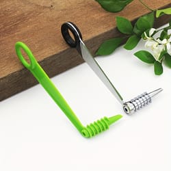 spiralpro stainless steel vegetable spiral cutter for potatoes, zucchini & creative kitchen prep