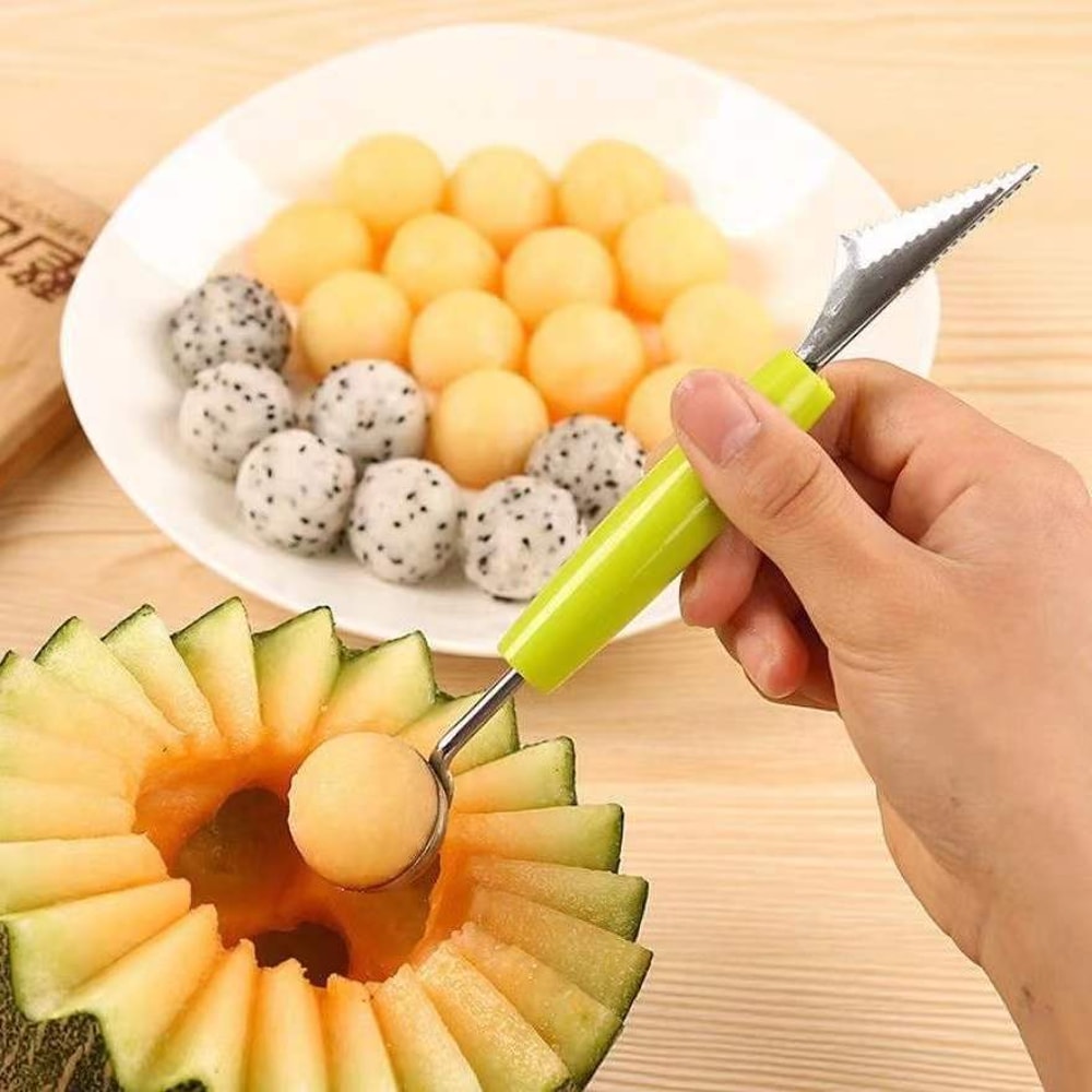 Premium Fruit Carving Knife Melon Baller Scoop Set For Watermelon Fruit Platters And Kitchen Decor 0