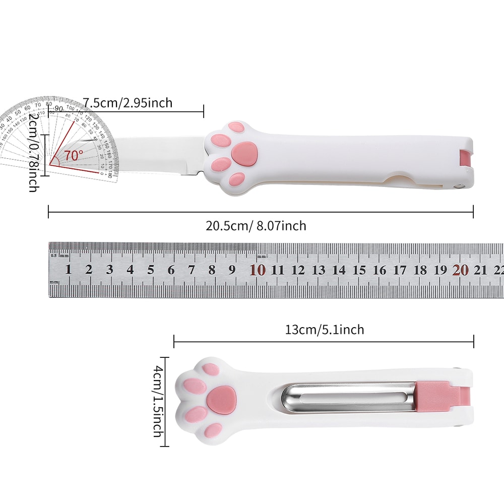 FoldMate Portable Fruit Knife and Stainless Steel Peeler for Easy Kitchen Prep