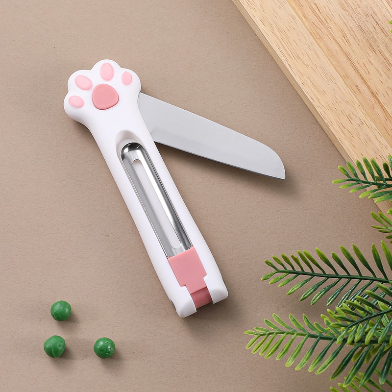 FoldMate Portable Fruit Knife and Stainless Steel Peeler for Easy Kitchen Prep