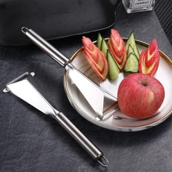 precision stainless steel fruit carving knife for decorative fruit platters and vegetable garnishing