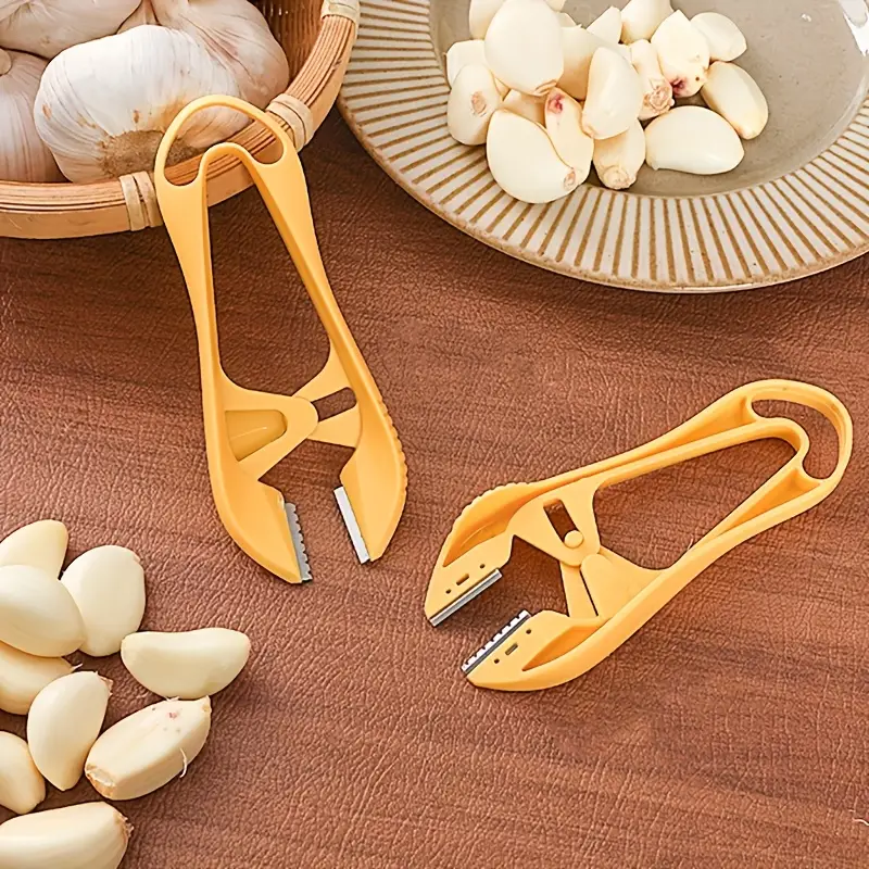 QuickGrip Garlic Peeler Clip Stainless Steel Garlic Peeler Tool For Fast Kitchen Prep 2