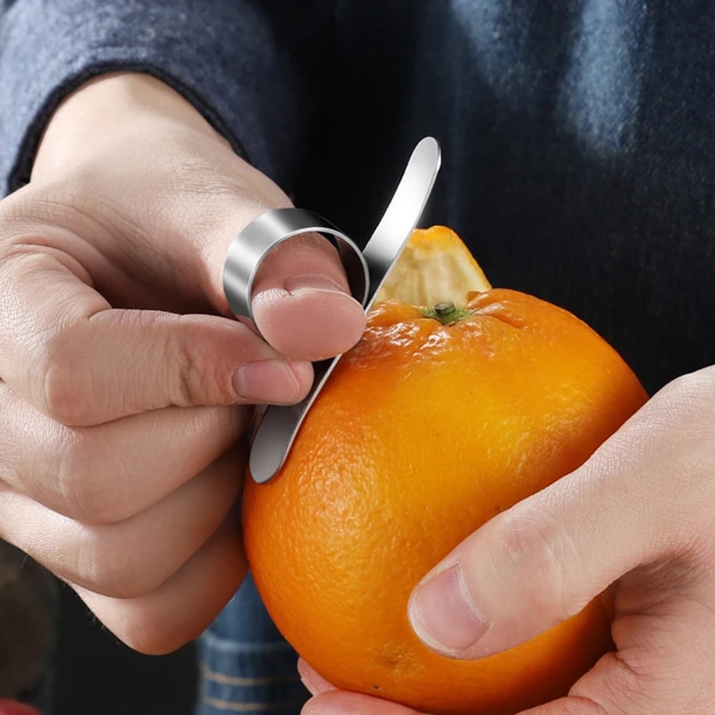 Premium Stainless Steel Lemon Zester & Citrus Peeler Tool for Cocktails, Baking & Kitchen Prep