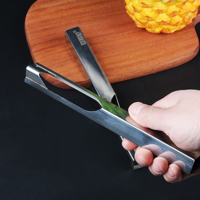 Stainless Steel Pineapple Peeler Tool With Eye Remover For Fast Fruit Prep 4