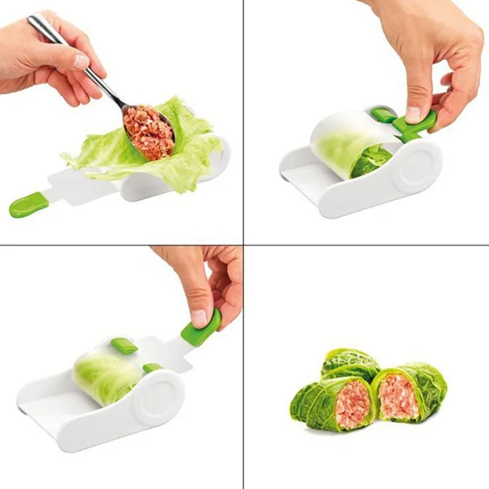 EasyRoll Stuffed Grape Leaf Sushi Roller Machine For Perfect Vegetable And Meat Wraps 1