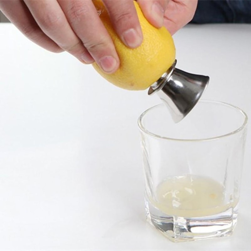 Fresh Twist Stainless Steel Lemon Juicer Manual Citrus Squeezer for Lemons, Limes & Fresh Juice